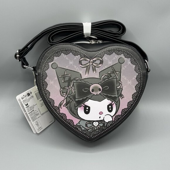 Loungefly Handbags - Loungefly Kuromi Lolita Heart Crossbody Bag NEW